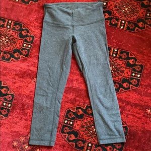LuluLemon Athletica Grey Capri Leggings